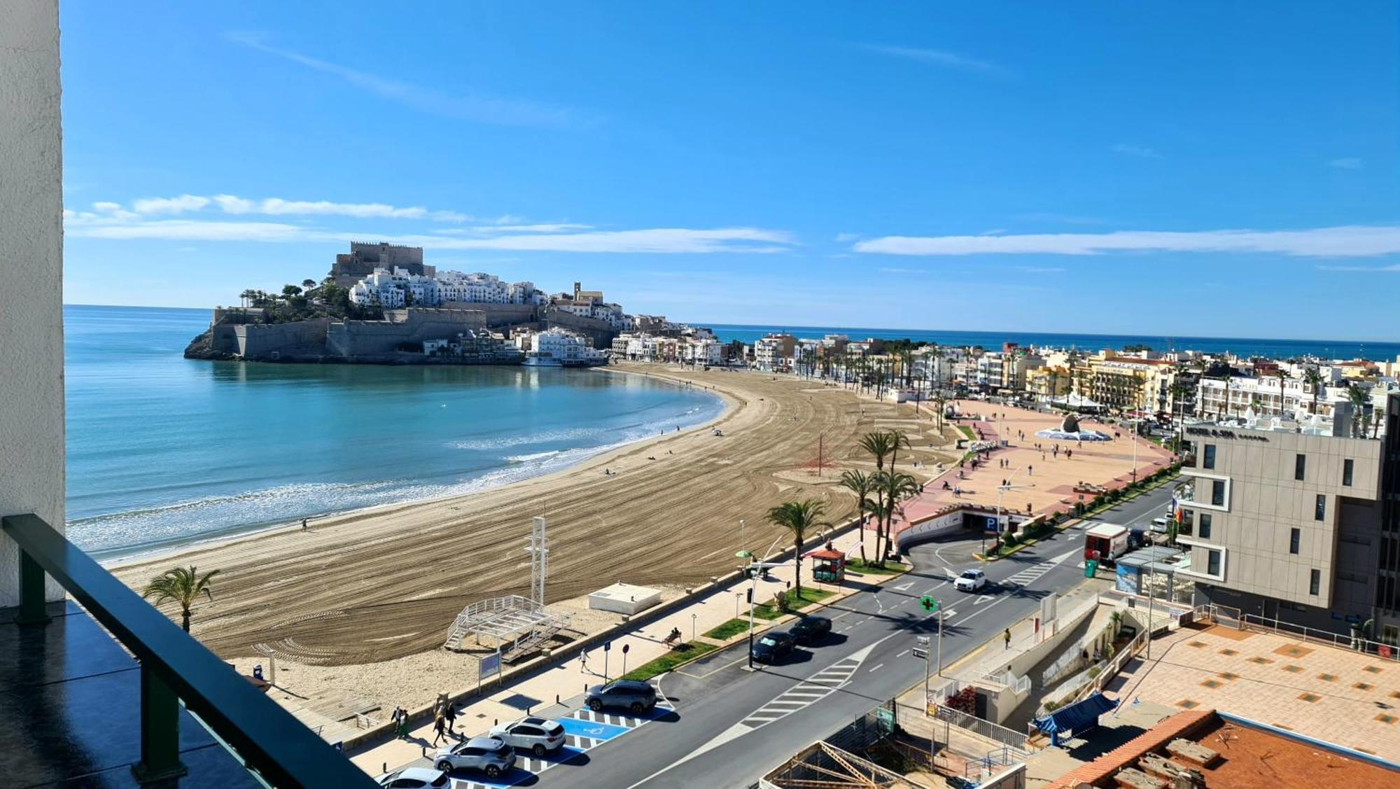 Apartamento Loft Primera Linea De Playa, Vistas Altas Mar Y Castillo Peniscola Ngoại thất bức ảnh